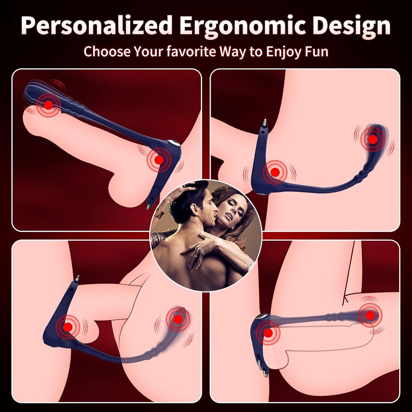 Male Prostate Massager Couple Clitoral Sult Toys...